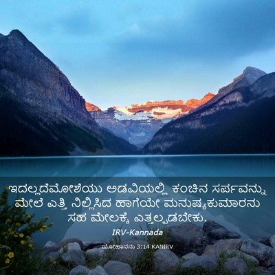 Picture 03 - ಯೋಹಾನನು 3:14 KANIRV - ಇದಲ್ಲದೆಮೋಶೆಯು - Bible Verse Picture