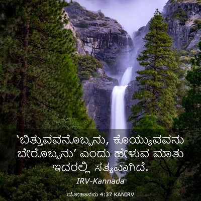 Picture 03 - ಯೋಹಾನನು 4:37 KANIRV - ‘ಬಿತ್ತುವವನೊಬ್ಬನು, - Bible Verse Picture