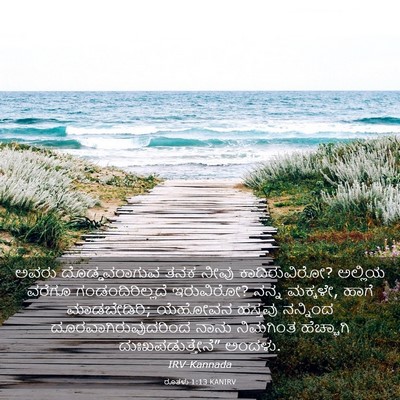 Picture 03 - ರೂತಳು 1:13 KANIRV - ಅವರು ದೊಡ್ಡವರಾಗುವ - Bible Verse Picture