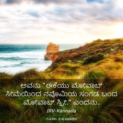 Picture 03 - ರೂತಳು 2:6 KANIRV - ಅವನು “ಈಕೆಯು - Bible Verse Picture