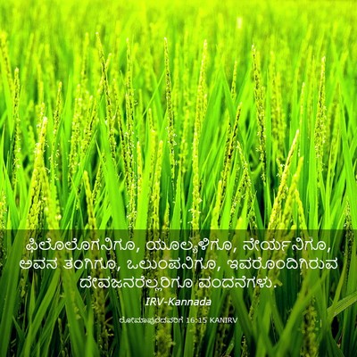 Picture 03 - ರೋಮಾಪುರದವರಿಗೆ 16:15 KANIRV - ಫಿಲೊಲೊಗನಿಗೂ, - Bible Verse Picture