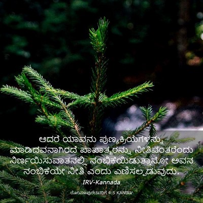 Picture 03 - ರೋಮಾಪುರದವರಿಗೆ 4:5 KANIRV - ಆದರೆ ಯಾವನು - Bible Verse Picture