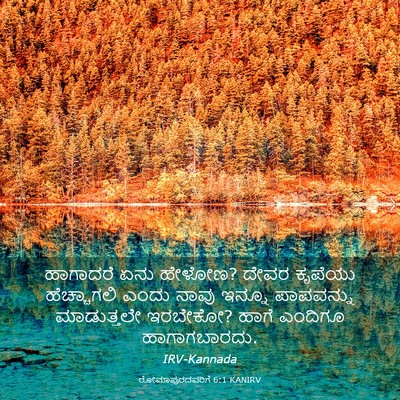 Picture 03 - ರೋಮಾಪುರದವರಿಗೆ 6:1 KANIRV - ಹಾಗಾದರೆ ಏನು ಹೇಳೋಣ? - Bible Verse Picture