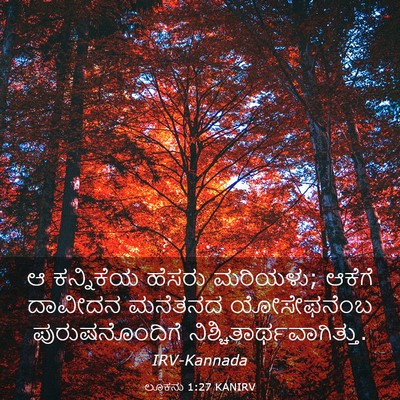 Picture 03 - ಲೂಕನು 1:27 KANIRV - ಆ ಕನ್ನಿಕೆಯ ಹೆಸರು - Bible Verse Picture