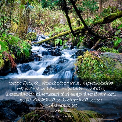 Picture 03 - ಲೂಕನು 12:11 KANIRV - ಅವರು ನಿಮ್ಮನ್ನು - Bible Verse Picture