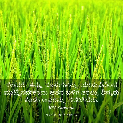 Picture 03 - ಲೂಕನು 18:15 KANIRV - ಕೆಲವರು ತಮ್ಮ - Bible Verse Picture