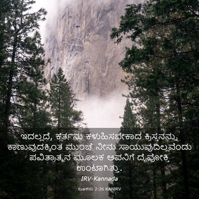 Picture 03 - ಲೂಕನು 2:26 KANIRV - ಇದಲ್ಲದೆ, ಕರ್ತನು - Bible Verse Picture