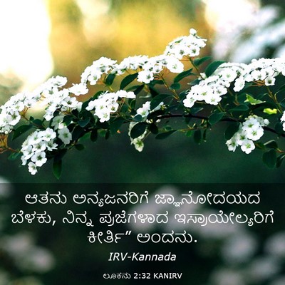 Picture 03 - ಲೂಕನು 2:32 KANIRV - ಆತನು ಅನ್ಯಜನರಿಗೆ - Bible Verse Picture