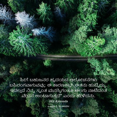 Picture 03 - ಲೂಕನು 2:35 KANIRV - ಹೀಗೆ ಬಹುಜನರ ಹೃದಯದ - Bible Verse Picture