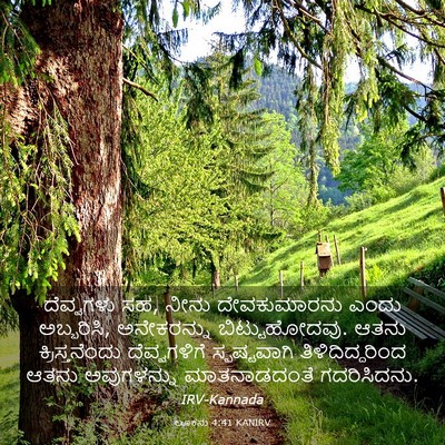 Picture 03 - ಲೂಕನು 4:41 KANIRV - ದೆವ್ವಗಳು ಸಹ, ನೀನು - Bible Verse Picture