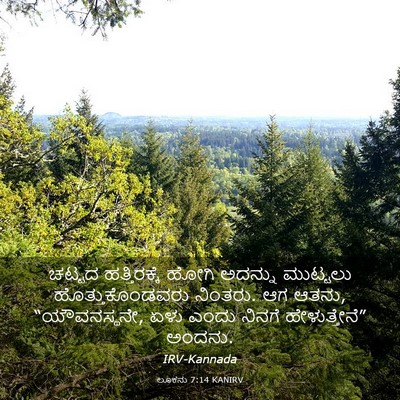 Picture 03 - ಲೂಕನು 7:14 KANIRV - ಚಟ್ಟದ ಹತ್ತಿರಕ್ಕೆ - Bible Verse Picture
