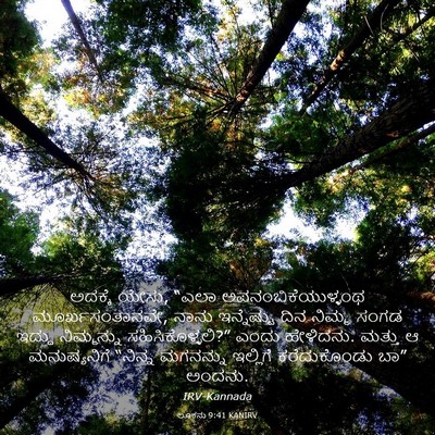 Picture 03 - ಲೂಕನು 9:41 KANIRV - ಅದಕ್ಕೆ ಯೇಸು, “ಎಲಾ - Bible Verse Picture