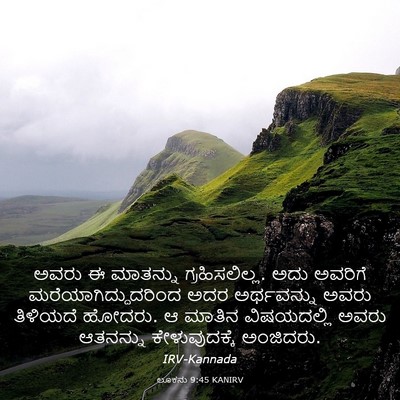 Picture 03 - ಲೂಕನು 9:45 KANIRV - ಅವರು ಈ ಮಾತನ್ನು - Bible Verse Picture