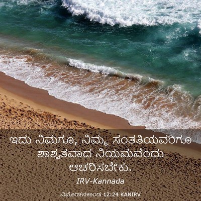 Picture 03 - ವಿಮೋಚನಕಾಂಡ 12:24 KANIRV - ಇದು ನಿಮಗೂ, ನಿಮ್ಮ - Bible Verse Picture