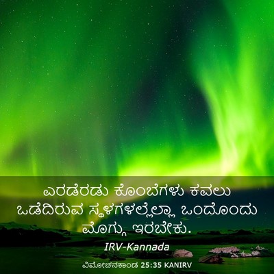 Picture 03 - ವಿಮೋಚನಕಾಂಡ 25:35 KANIRV - ಎರಡೆರಡು ಕೊಂಬೆಗಳು - Bible Verse Picture