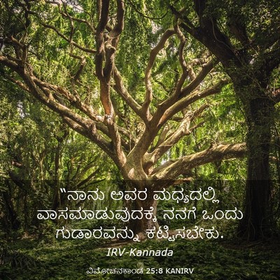 Picture 03 - ವಿಮೋಚನಕಾಂಡ 25:8 KANIRV - “ನಾನು ಅವರ - Bible Verse Picture