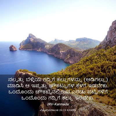 Picture 03 - ವಿಮೋಚನಕಾಂಡ 26:19 KANIRV - ನಲ್ವತ್ತು ಬೆಳ್ಳಿಯ - Bible Verse Picture