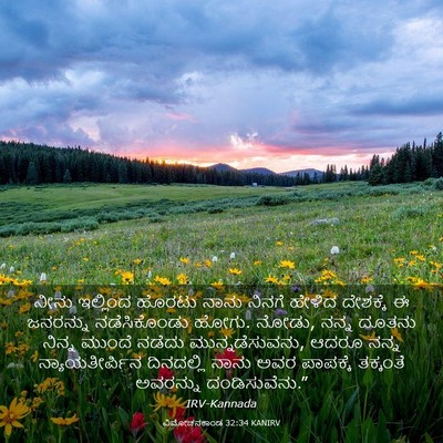 Picture 03 - ವಿಮೋಚನಕಾಂಡ 32:34 KANIRV - ನೀನು ಇಲ್ಲಿಂದ - Bible Verse Picture