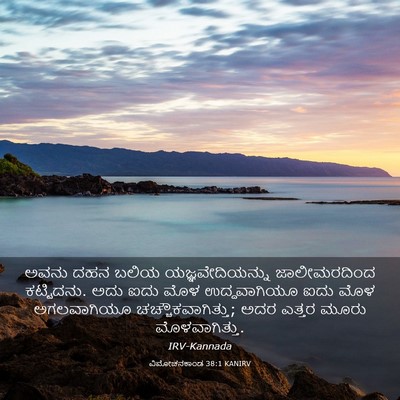 Picture 03 - ವಿಮೋಚನಕಾಂಡ 38:1 KANIRV - ಅವನು ದಹನ ಬಲಿಯ - Bible Verse Picture