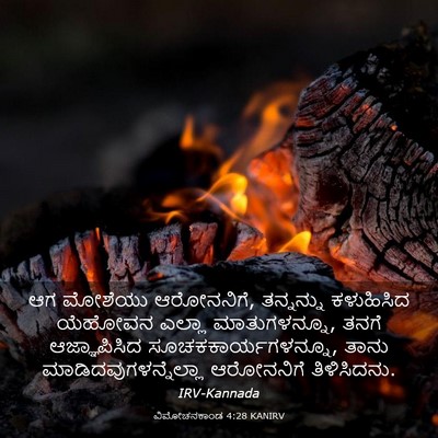 Picture 03 - ವಿಮೋಚನಕಾಂಡ 4:28 KANIRV - ಆಗ ಮೋಶೆಯು - Bible Verse Picture