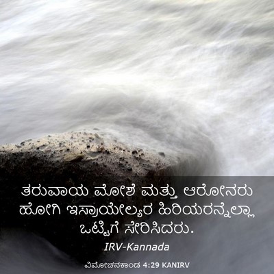 Picture 03 - ವಿಮೋಚನಕಾಂಡ 4:29 KANIRV - ತರುವಾಯ ಮೋಶೆ ಮತ್ತು - Bible Verse Picture