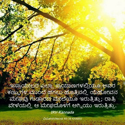 Picture 03 - ವಿಮೋಚನಕಾಂಡ 40:38 KANIRV - ಇಸ್ರಾಯೇಲರ ಎಲ್ಲಾ - Bible Verse Picture