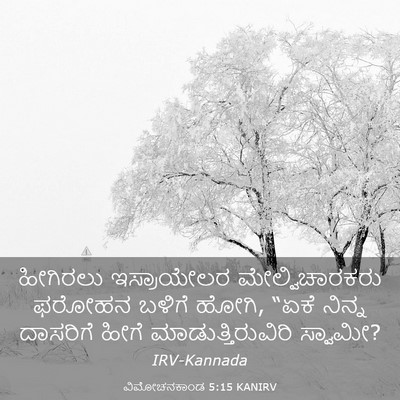 Picture 03 - ವಿಮೋಚನಕಾಂಡ 5:15 KANIRV - ಹೀಗಿರಲು ಇಸ್ರಾಯೇಲರ - Bible Verse Picture