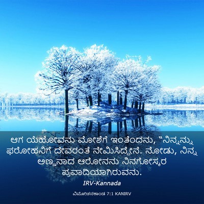 Picture 03 - ವಿಮೋಚನಕಾಂಡ 7:1 KANIRV - ಆಗ ಯೆಹೋವನು ಮೋಶೆಗೆ - Bible Verse Picture