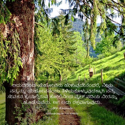 Picture 03 - ವಿಮೋಚನಕಾಂಡ 7:17 KANIRV - ಆದುದರಿಂದ ಯೆಹೋವನು - Bible Verse Picture