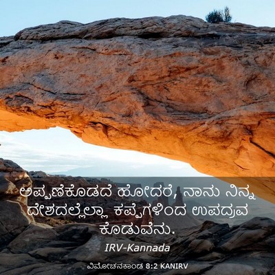 Picture 03 - ವಿಮೋಚನಕಾಂಡ 8:2 KANIRV - ಅಪ್ಪಣೆಕೊಡದೆ - Bible Verse Picture