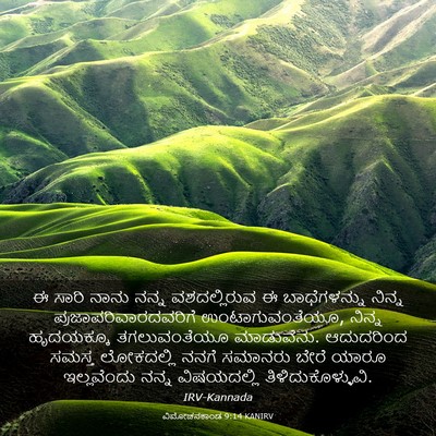 Picture 03 - ವಿಮೋಚನಕಾಂಡ 9:14 KANIRV - ಈ ಸಾರಿ ನಾನು ನನ್ನ - Bible Verse Picture