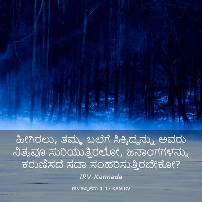 Picture 03 - ಹಬಕ್ಕೂಕನು 1:17 KANIRV - ಹೀಗಿರಲು, ತಮ್ಮ - Bible Verse Picture