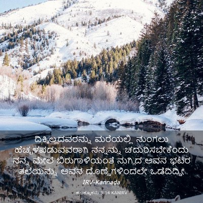 Picture 03 - ಹಬಕ್ಕೂಕನು 3:14 KANIRV - ದಿಕ್ಕಿಲ್ಲದವರನ್ನು - Bible Verse Picture