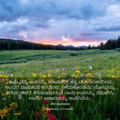 Picture 03 - ಹೋಶೇಯನು 11:4 KANIRV - ನಾನು ನನ್ನ ಜನರನ್ನು - Bible Verse Picture