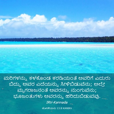Picture 03 - ಹೋಶೇಯನು 13:8 KANIRV - ಮರಿಗಳನ್ನು ಕಳಕೊಂಡ - Bible Verse Picture