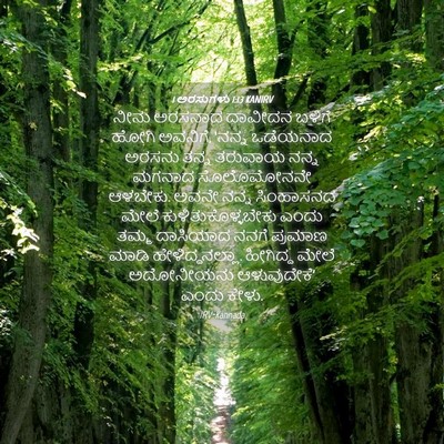 Picture 04 - 1 ಅರಸುಗಳು 1:13 KANIRV - ನೀನು ಅರಸನಾದ - Bible Verse Picture