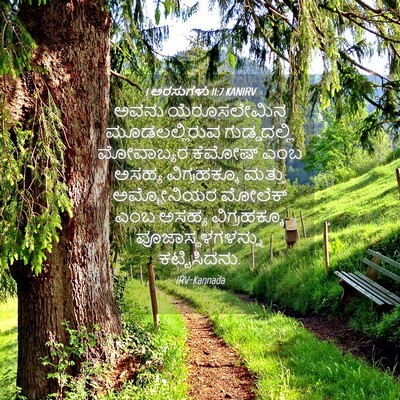 Picture 04 - 1 ಅರಸುಗಳು 11:7 KANIRV - ಅವನು ಯೆರೂಸಲೇಮಿನ - Bible Verse Picture