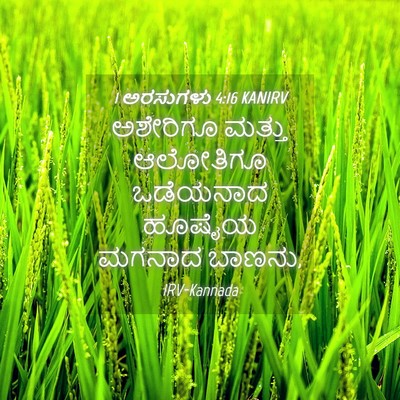 Picture 04 - 1 ಅರಸುಗಳು 4:16 KANIRV - ಅಶೇರಿಗೂ ಮತ್ತು - Bible Verse Picture