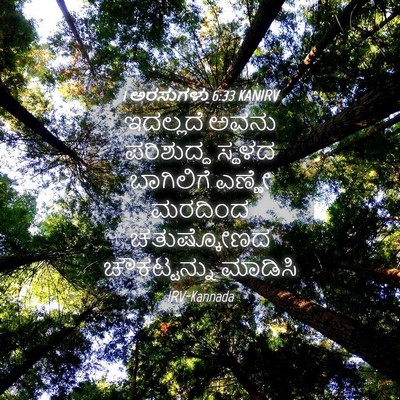 Picture 04 - 1 ಅರಸುಗಳು 6:33 KANIRV - ಇದಲ್ಲದೆ ಅವನು - Bible Verse Picture