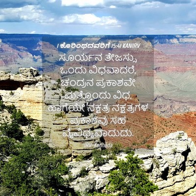Picture 04 - 1 ಕೊರಿಂಥದವರಿಗೆ 15:41 KANIRV - ಸೂರ್ಯನ ತೇಜಸ್ಸು - Bible Verse Picture