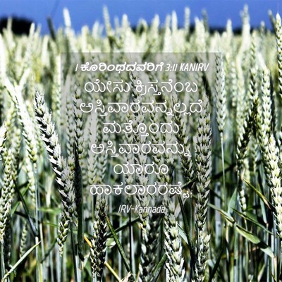 Picture 04 - 1 ಕೊರಿಂಥದವರಿಗೆ 3:11 KANIRV - ಯೇಸು ಕ್ರಿಸ್ತನೆಂಬ - Bible Verse Picture