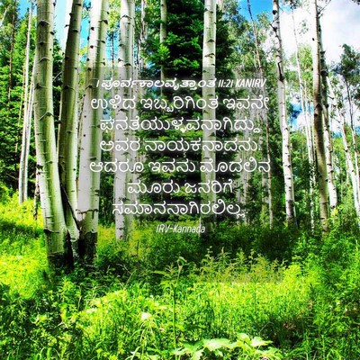 Picture 04 - 1 ಪೂರ್ವಕಾಲವೃತ್ತಾಂತ 11:21 KANIRV - ಉಳಿದ ಇಬ್ಬರಿಗಿಂತ - Bible Verse Picture