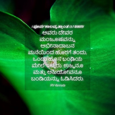 Picture 04 - 1 ಪೂರ್ವಕಾಲವೃತ್ತಾಂತ 13:7 KANIRV - ಅವರು ದೇವರ - Bible Verse Picture
