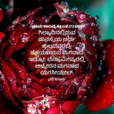 Picture 04 - 1 ಪೂರ್ವಕಾಲವೃತ್ತಾಂತ 27:21 KANIRV - ಗಿಲ್ಯಾದಿನಲ್ಲಿರುವ - Bible Verse Picture