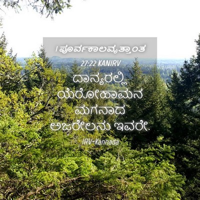 Picture 04 - 1 ಪೂರ್ವಕಾಲವೃತ್ತಾಂತ 27:22 KANIRV - ದಾನ್ಯರಲ್ಲಿ - Bible Verse Picture