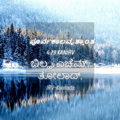 Picture 04 - 1 ಪೂರ್ವಕಾಲವೃತ್ತಾಂತ 4:29 KANIRV - ಬಿಲ್ಹ, ಎಚೆಮ್, - Bible Verse Picture