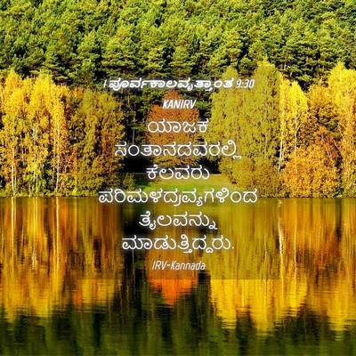 Picture 04 - 1 ಪೂರ್ವಕಾಲವೃತ್ತಾಂತ 9:30 KANIRV - ಯಾಜಕ ಸಂತಾನದವರಲ್ಲಿ - Bible Verse Picture