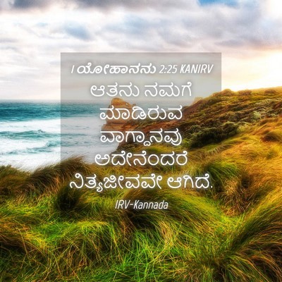 Picture 04 - 1 ಯೋಹಾನನು 2:25 KANIRV - ಆತನು ನಮಗೆ ಮಾಡಿರುವ - Bible Verse Picture