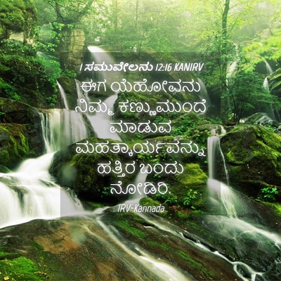 Picture 04 - 1 ಸಮುವೇಲನು 12:16 KANIRV - ಈಗ ಯೆಹೋವನು ನಿಮ್ಮ - Bible Verse Picture