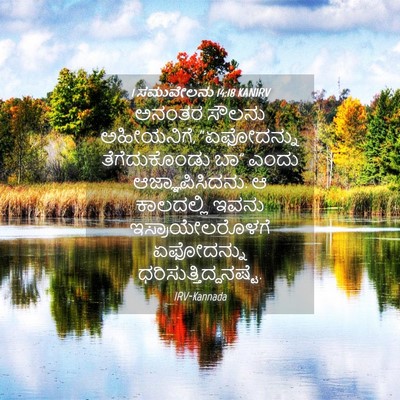 Picture 04 - 1 ಸಮುವೇಲನು 14:18 KANIRV - ಅನಂತರ ಸೌಲನು - Bible Verse Picture